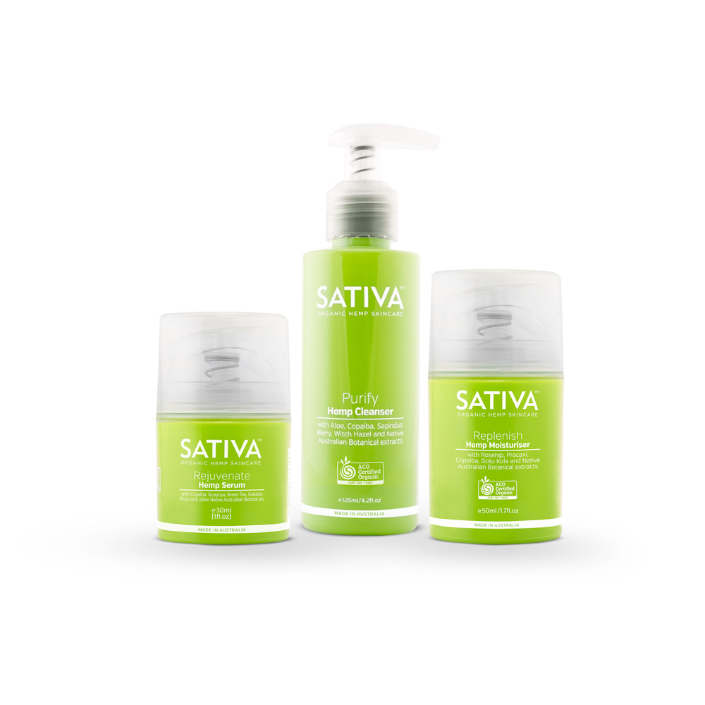 Sativa Purify, Rejuvenate & Replenish Kit - SATIVA Skincare